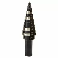 Klein Tools Step Drill Bit #14 Double-Fluted, 3/16 To 7/8-Inch, Model KTSB14*