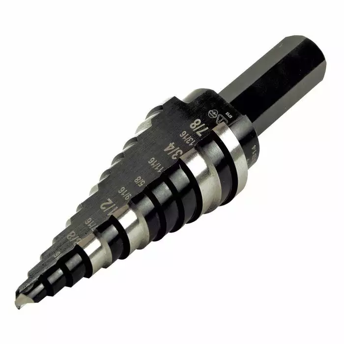 Klein Tools Step Drill Bit #14 Double-Fluted, 3/16 To 7/8-Inch, Model KTSB14* - Image 2