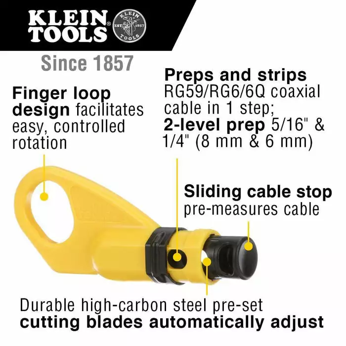 Klein Tools VDV ProTech Data & Coaxial Kit, Model VDV001-833* - Image 8
