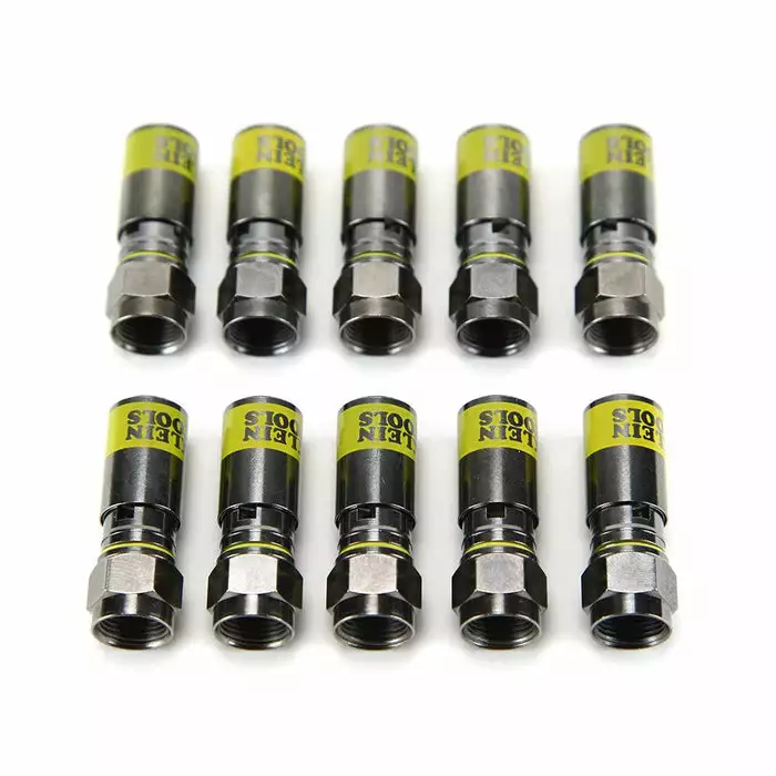 Klein Tools Universal F Compression Connectors RG6/6Q, 10 Pack, Model VDV812-606 - Image 3